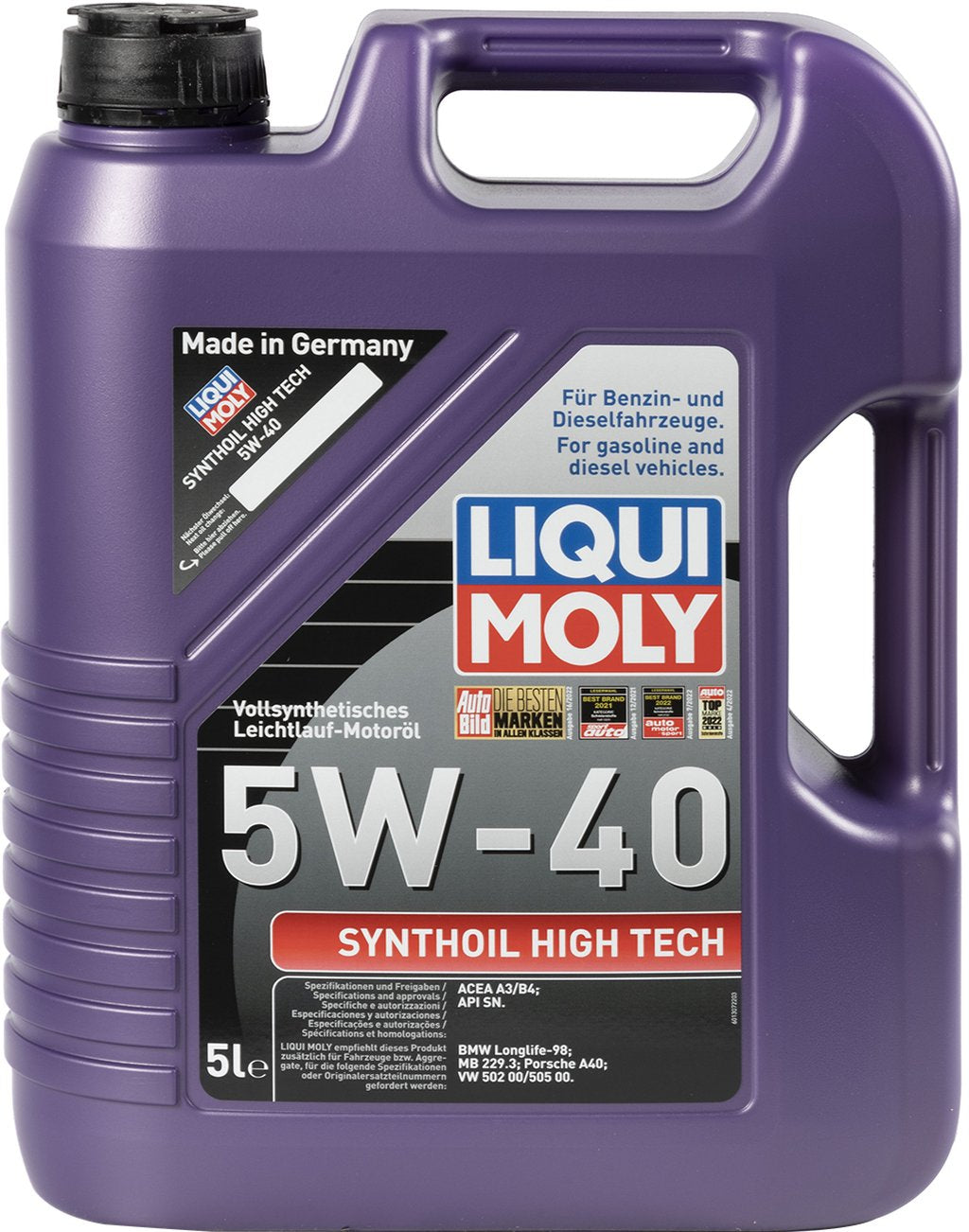 Olio motore Synthoil High Tech 5W-40 5L