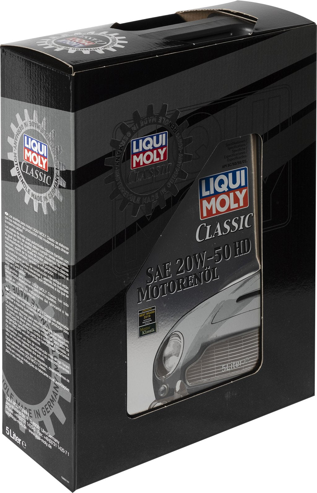 LIQUI MOLY Olio Lubrificante Motore Classic SAE 20W-50 HD 5L Accessorio
