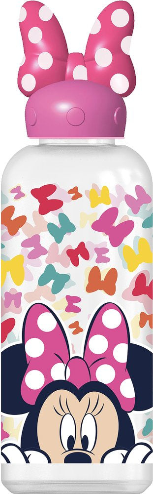 Borraccia Disney Minnie per bambine da 560 ml con coperchio decorato.
