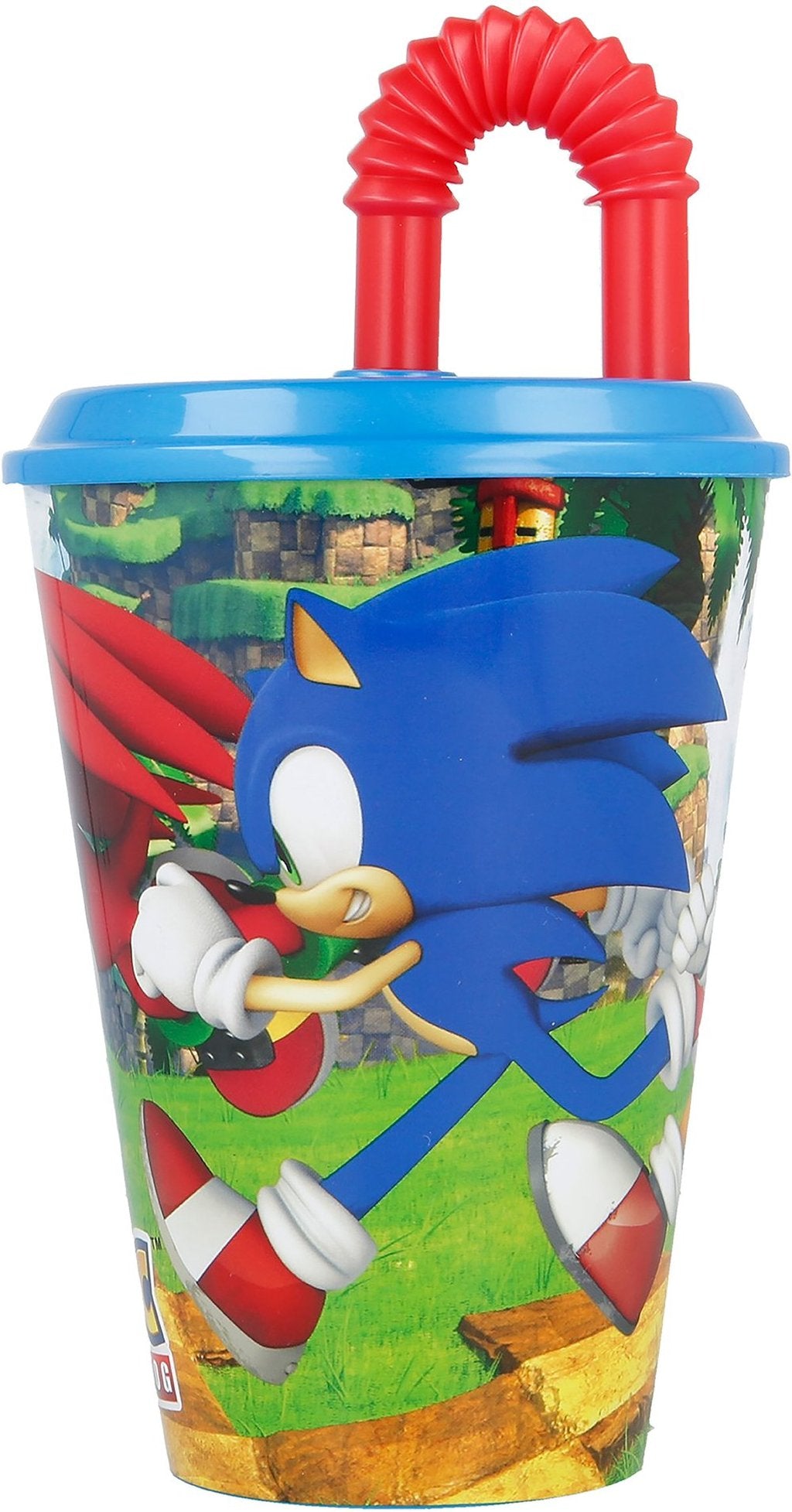 STOR Bicchiere in plastica Sega Sonic per bambini da 430 ml, senza BPA