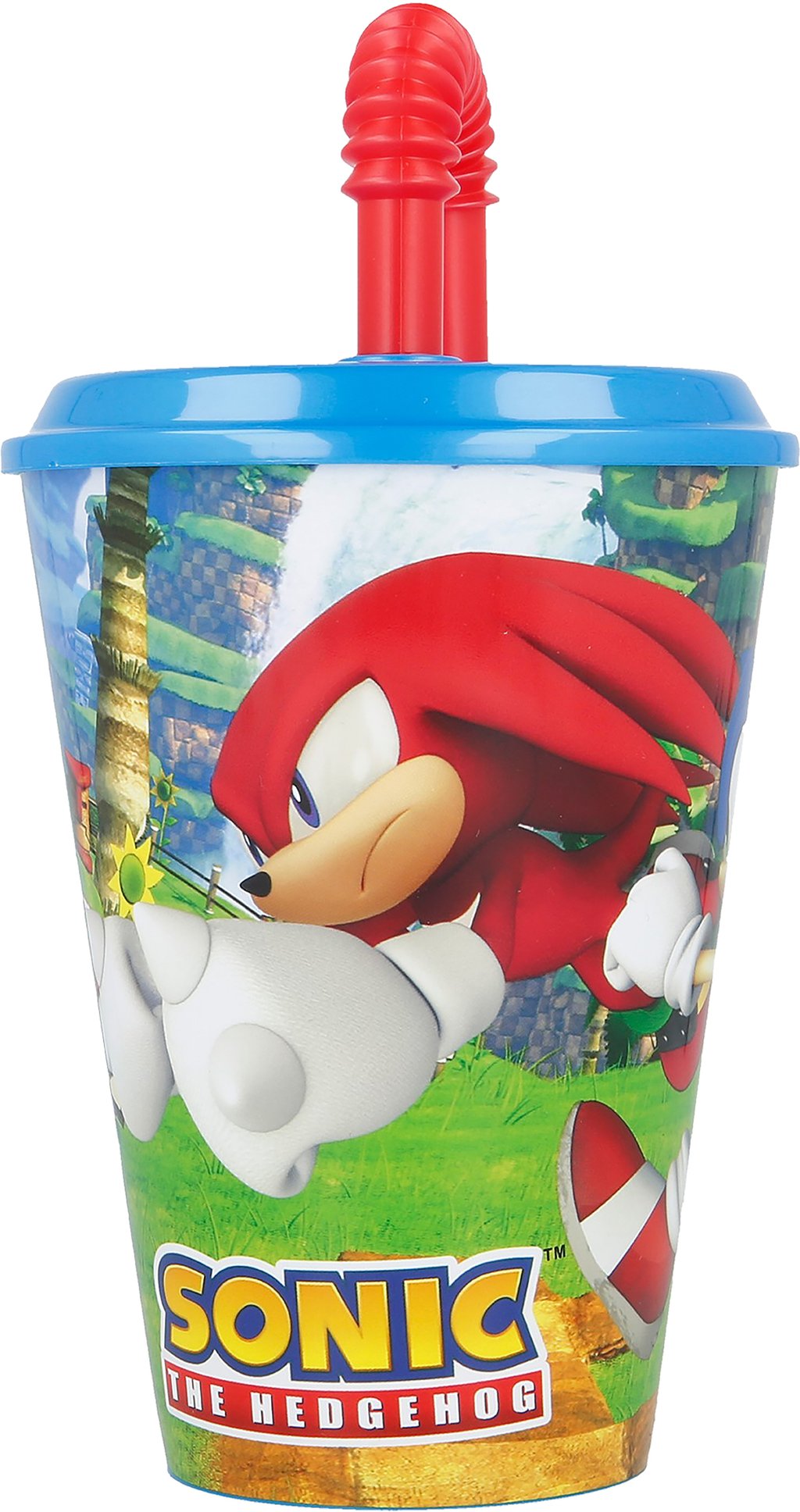 STOR Bicchiere in plastica Sega Sonic per bambini da 430 ml, senza BPA