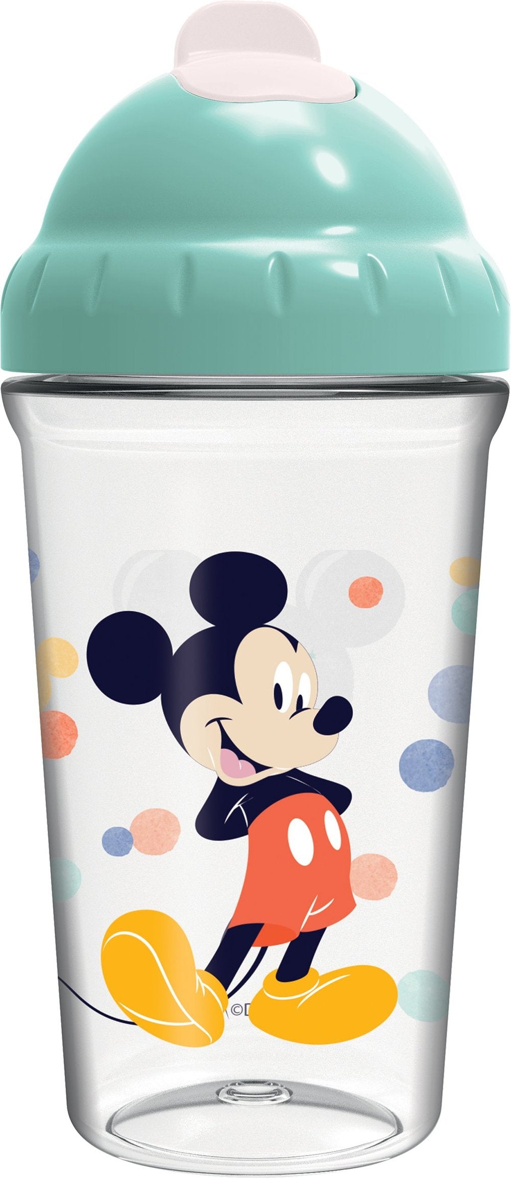 STOR Bicchiere per Bambini con Cannuccia Flessibile con Grafica di Disney