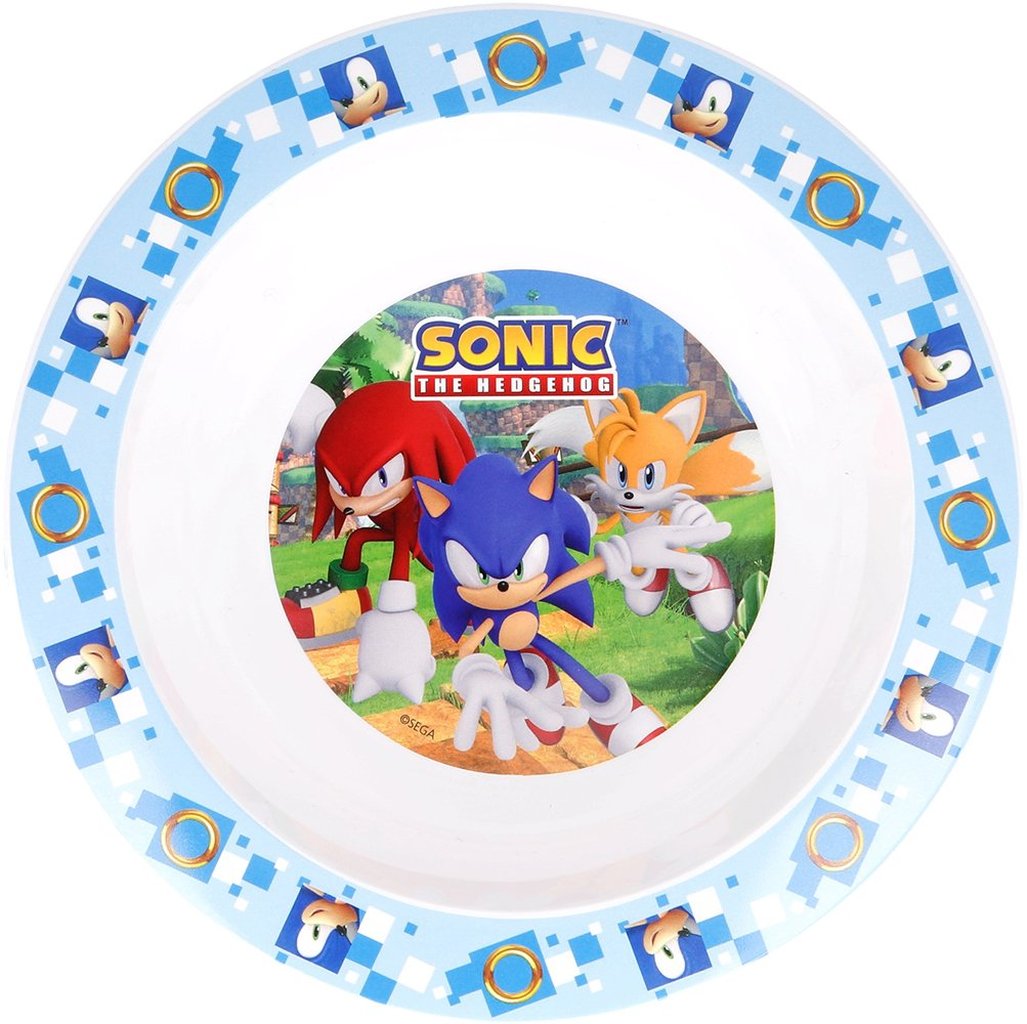 STOR Ciotola Originale Sega Sonic in plastica alimentare per bambini piccoli