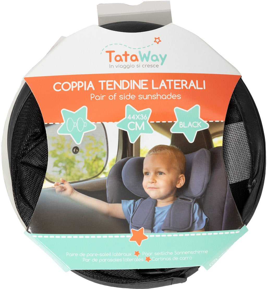 TATAWAY coppia Tendine Laterali Auto Black Magic 44x36 cm ? Universali
