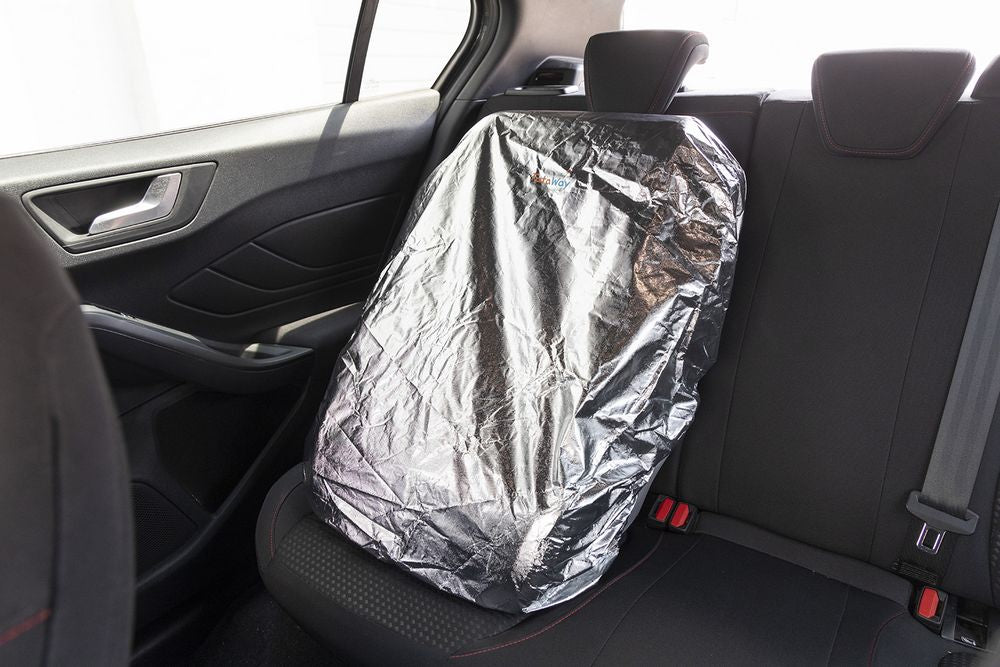 Copriseggiolino termico universale per la tua auto. Evita il surriscaldamento, protegge dal calore e dai raggi solari il seggiolino dei tuoi bambini.