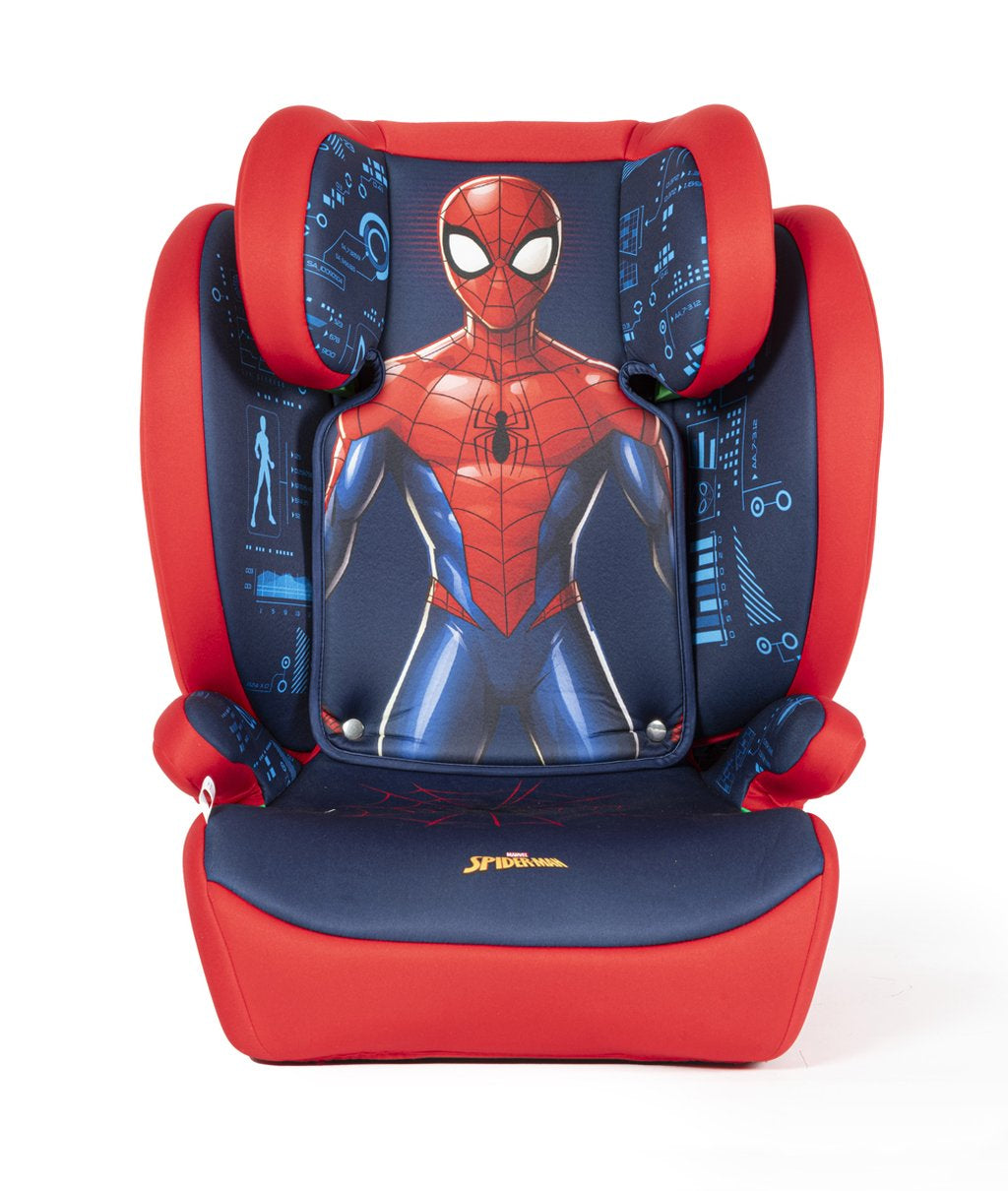 Seggiolino auto Spiderman per bambini con altezza da 100 a 150 cm