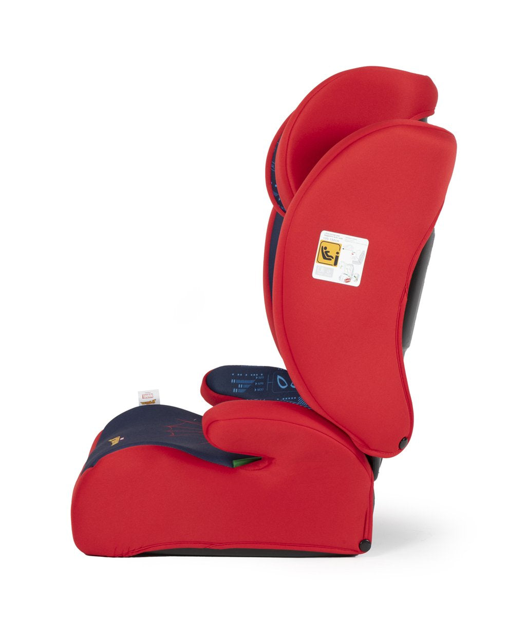Seggiolino auto Spiderman per bambini con altezza da 100 a 150 cm