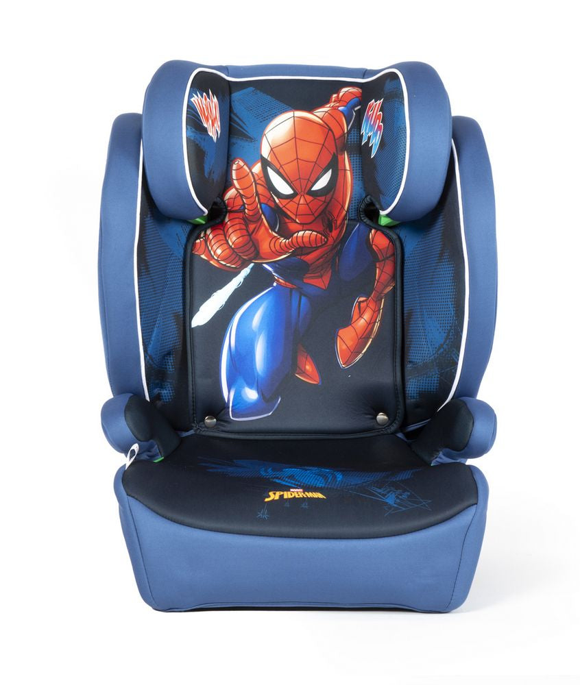 Marvel Seggiolino auto Spiderman con attacco ISOFIX per bambini con altezza da 100 a 150 cm