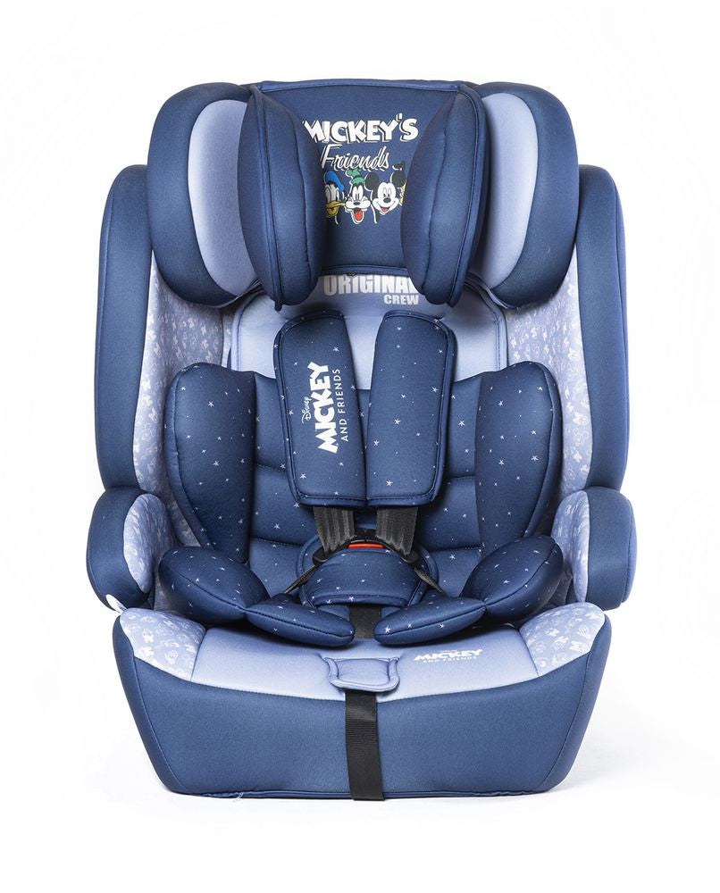 Disney Seggiolino Auto Mickey Mouse con attacco ISOFIX per la sicurezza dei bambini con altezza da 76 a 150 cm