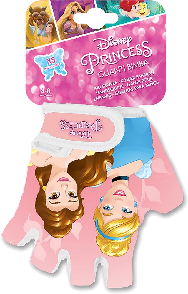 Guanti Disney Princess da bicicletta per bambina. Taglia XS ( 4-8 anni)