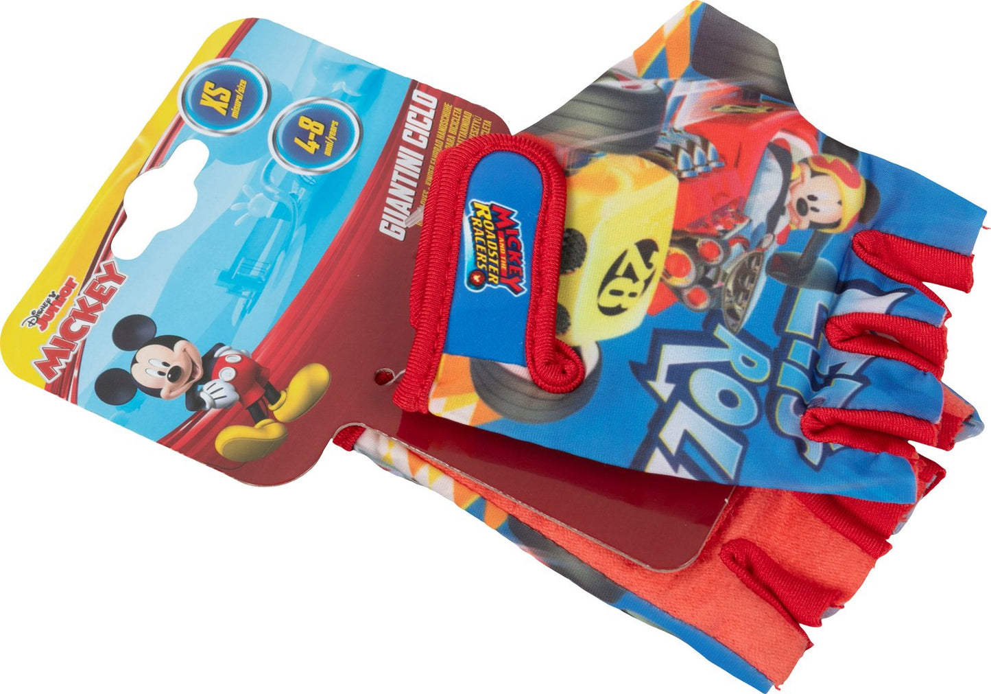 TATAWAY Guanti Disney Mickey Mouse da bicicletta per con palmo 4-8 anni TagliaxS