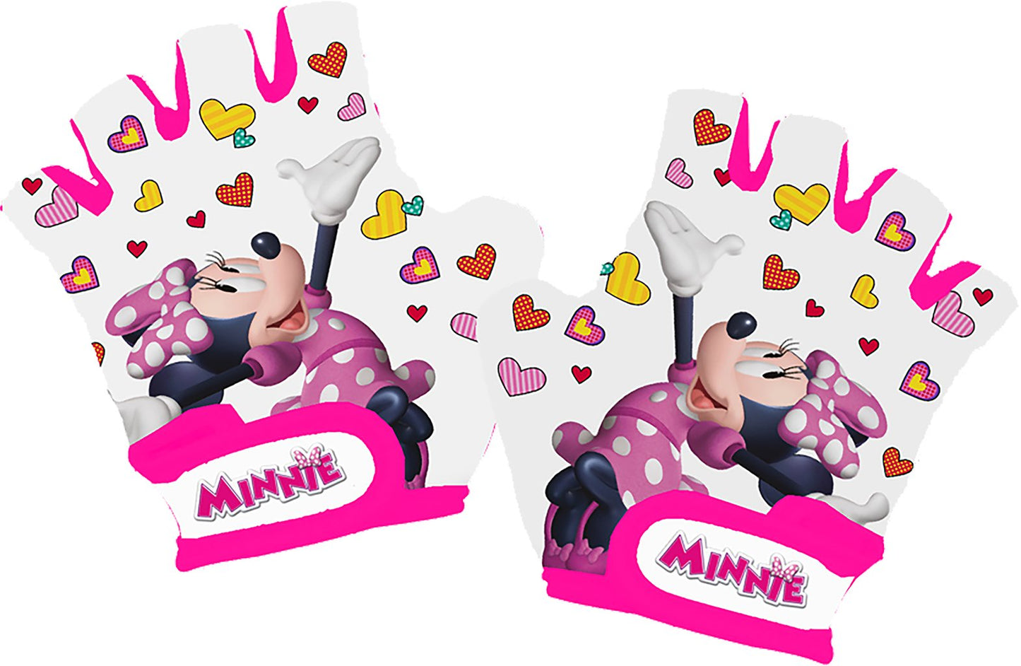 TATAWAY Guanti Disney Minnie Mouse da bicicletta per con palmo 4-8 anni TagliaxS