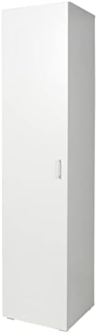 King Home ARMADIO 1 ANTA + 4 RIPIANI 45x45x195 cm bianca