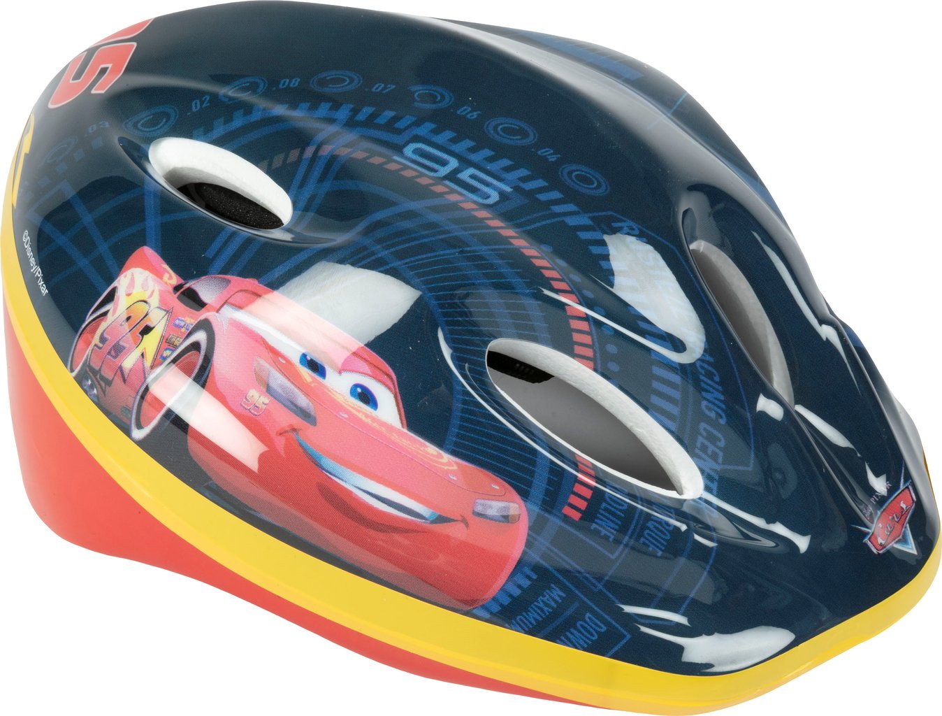 TATAWAY Casco Easy Disney Cars bicicletta fori di aerazione 52-56 cm 4-8 anni