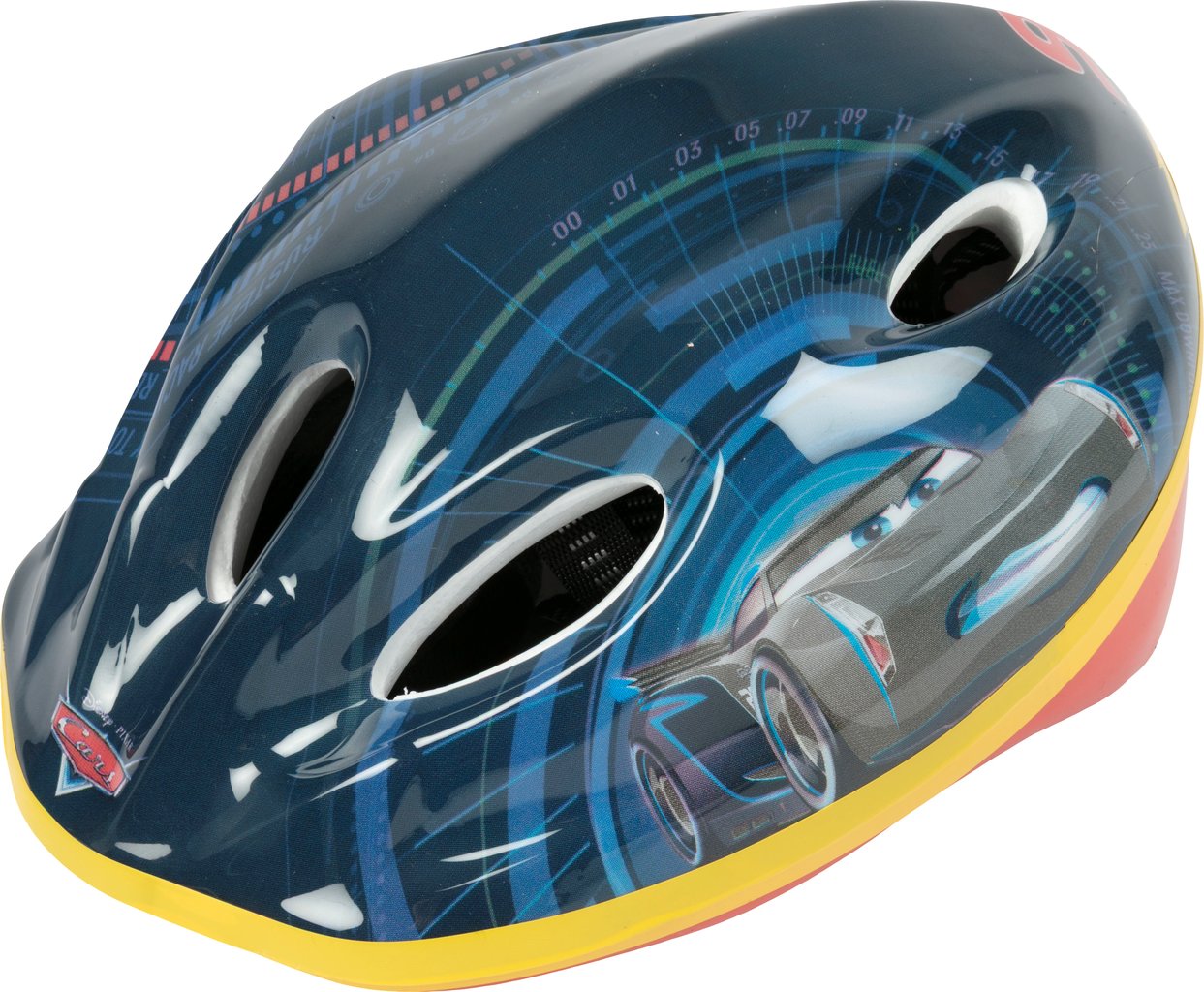 TATAWAY Casco Easy Disney Cars bicicletta fori di aerazione 52-56 cm 4-8 anni