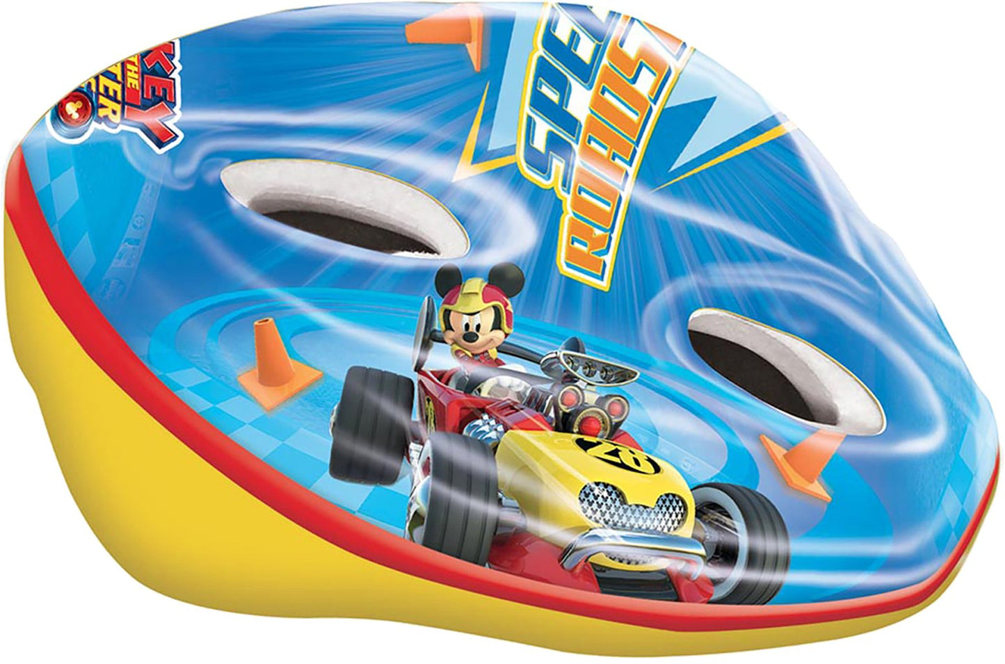TATAWAY Casco Easy Disney Mickey Mouse da bicicletta per bambino con fori