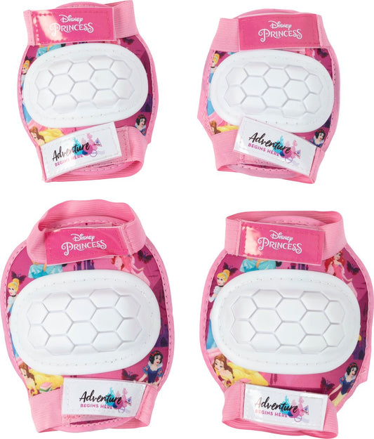 TATAWAY Kit gomitiere e ginocchiere Disney Principesse sport 3-6 anni TagliaxS