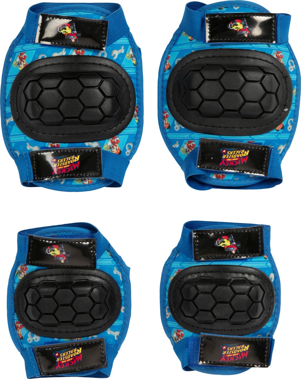 TATAWAY Kit con gomitiere e ginocchiere Disney Mickey Mouse da 3-6 anni TagliaxS