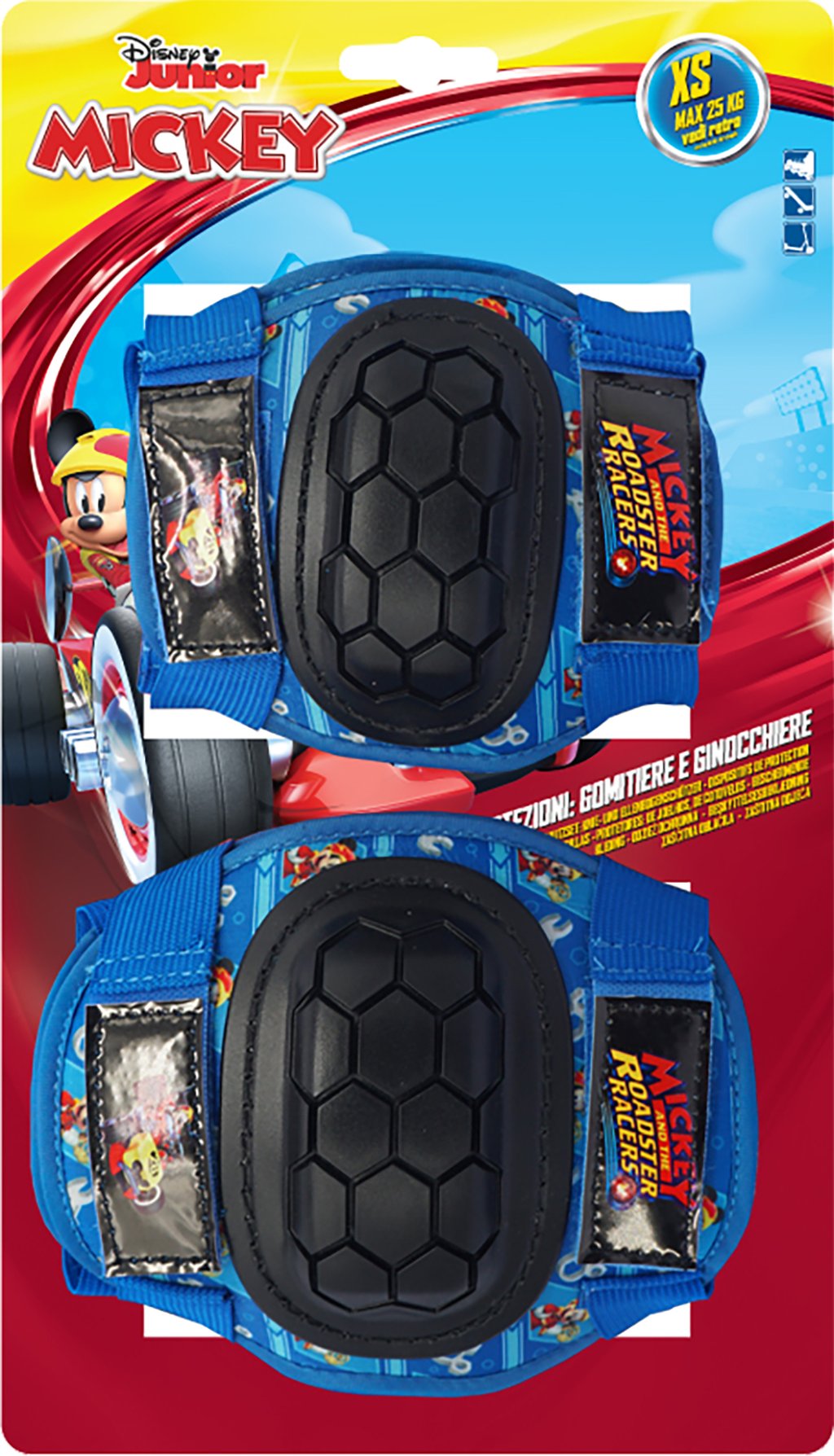 TATAWAY Kit con gomitiere e ginocchiere Disney Mickey Mouse da bambino