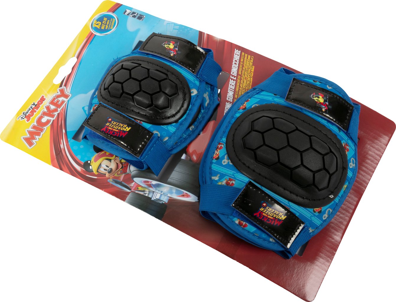 TATAWAY Kit con gomitiere e ginocchiere Disney Mickey Mouse da 3-6 anni TagliaxS