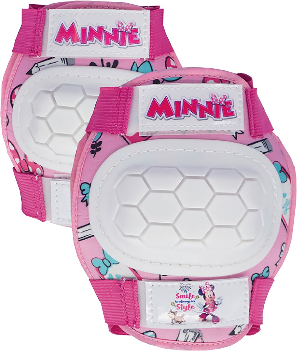TATAWAY Kit con gomitiere e ginocchiere Disney Minnie Mouse da bambina