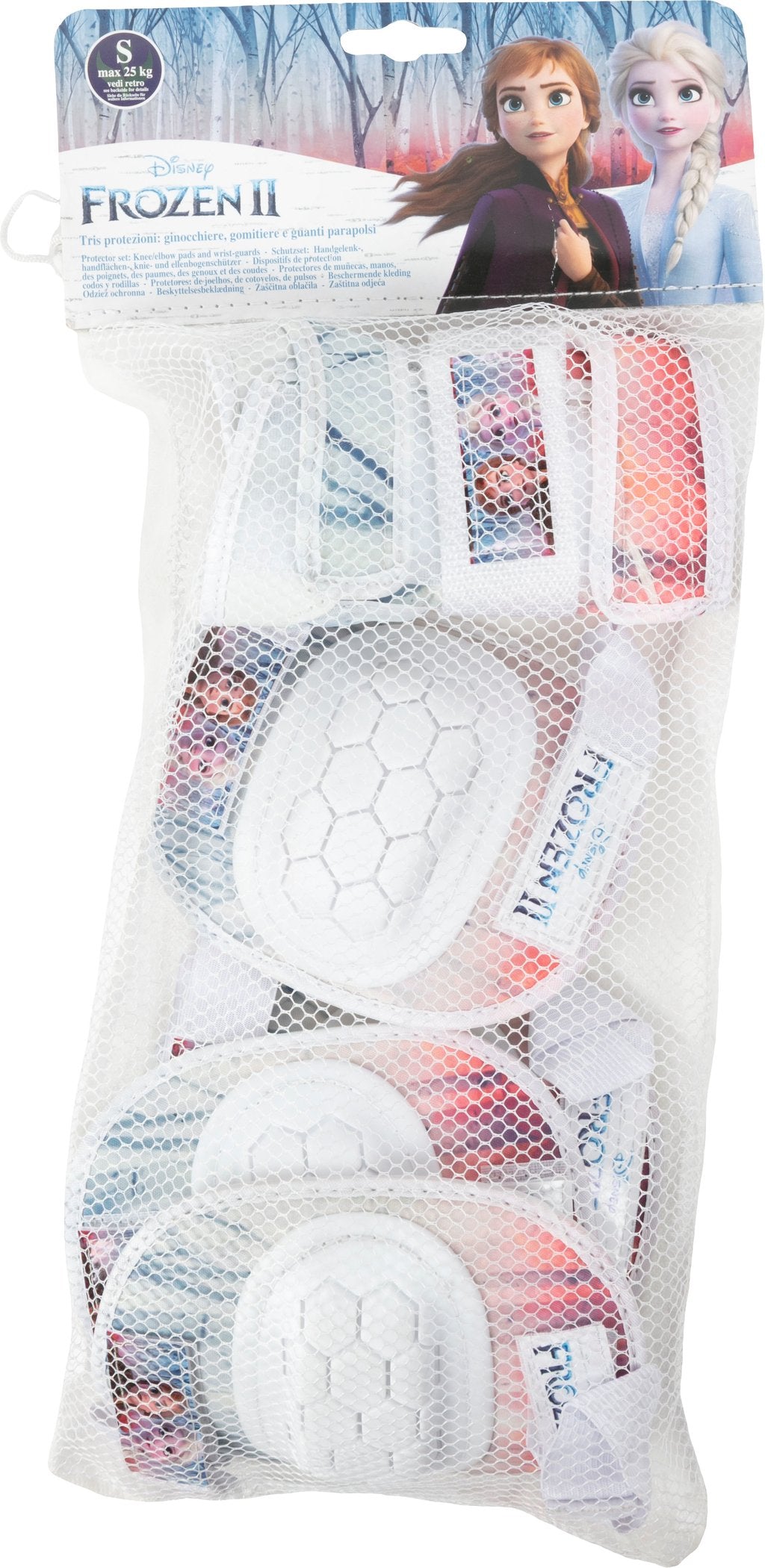 TATAWAY Kit con gomitiere ginocchiere e polsiere Disney Frozen 3-6 anni TagliaxS