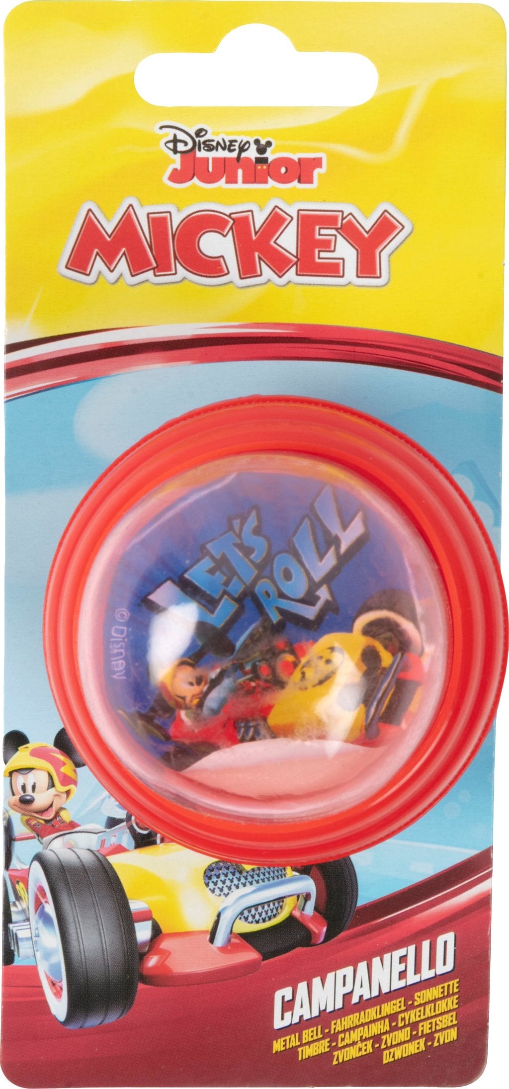 TATAWAY Campanello Disney Mickey Mouse ad aria in plastica con calotta