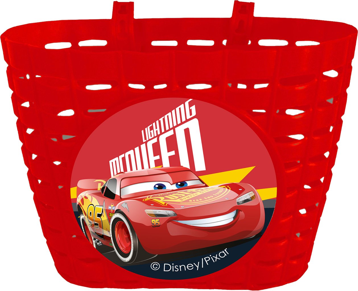 TATAWAY Cestino Disney Cars per bicicletta da bambino, in palstica di colore