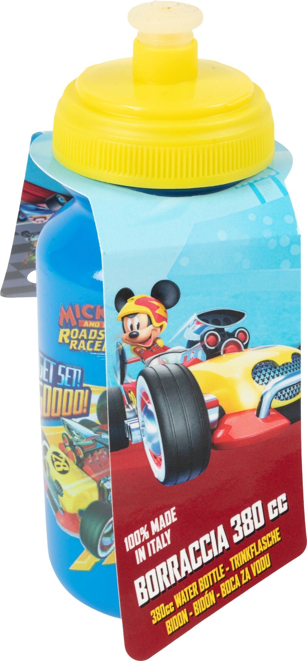 TATAWAY Borraccia blu per bambini in plastica Disney Mickey Mouse da 380 ml