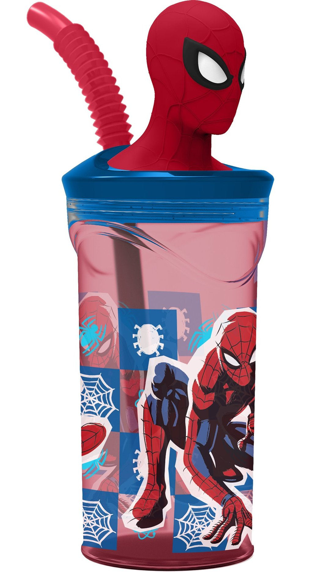 STOR Bicchiere Originale Marvel Spiderman 3D per bambini da 360 ML
