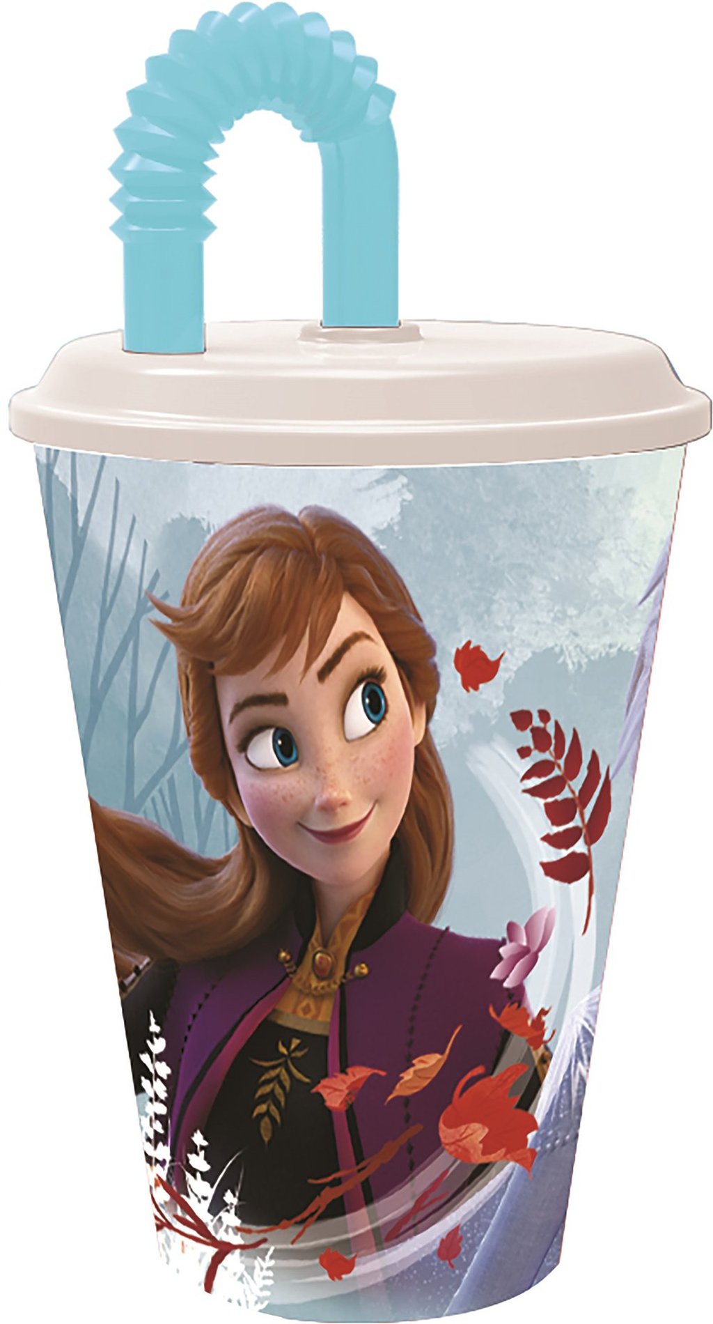 STOR Bicchiere Bambine in plastica Disney Frozen da 430 ml, senza BPA, lavabile