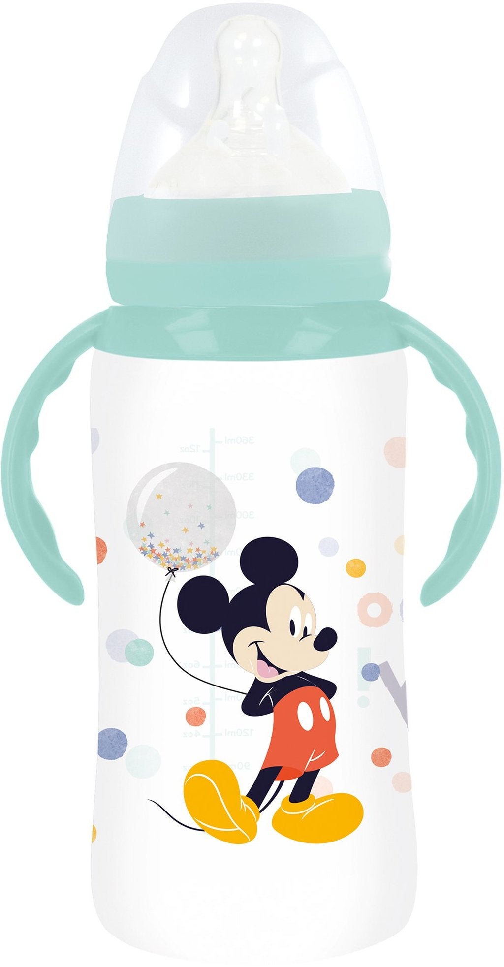 TATAWAY Biberon Bambini Disney Mickey Mouse da 360 ml, in plastica senza BPA