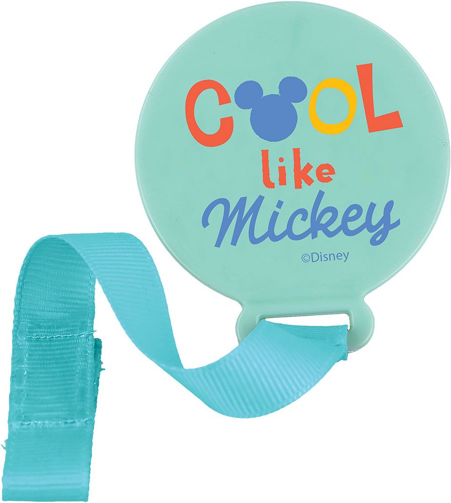 Porta Ciuccio Disney Mickey Mouse in plastica alimentare per bambini.