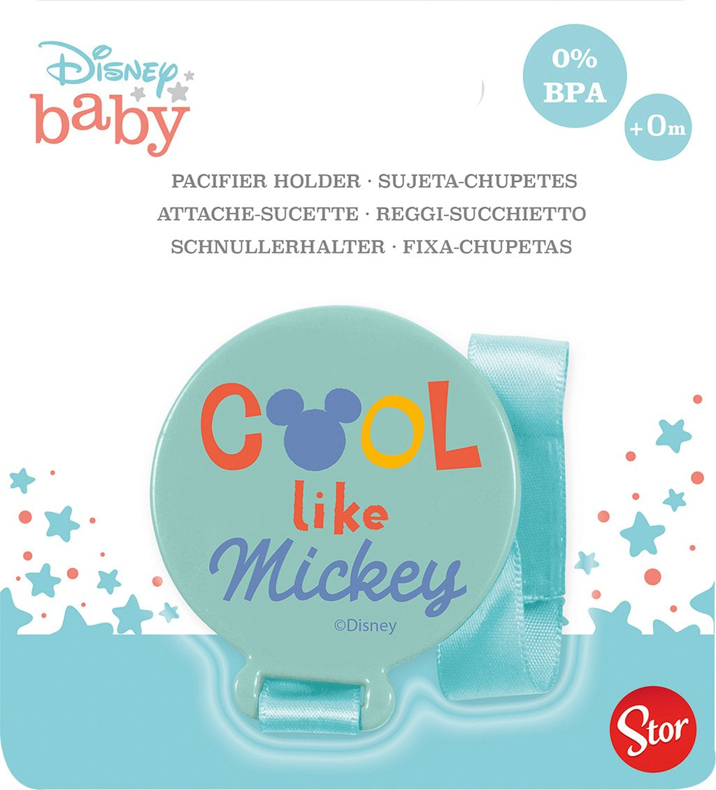 TATAWAY Porta Ciuccio Disney Mickey Mouse in plastica alimentare per bambini