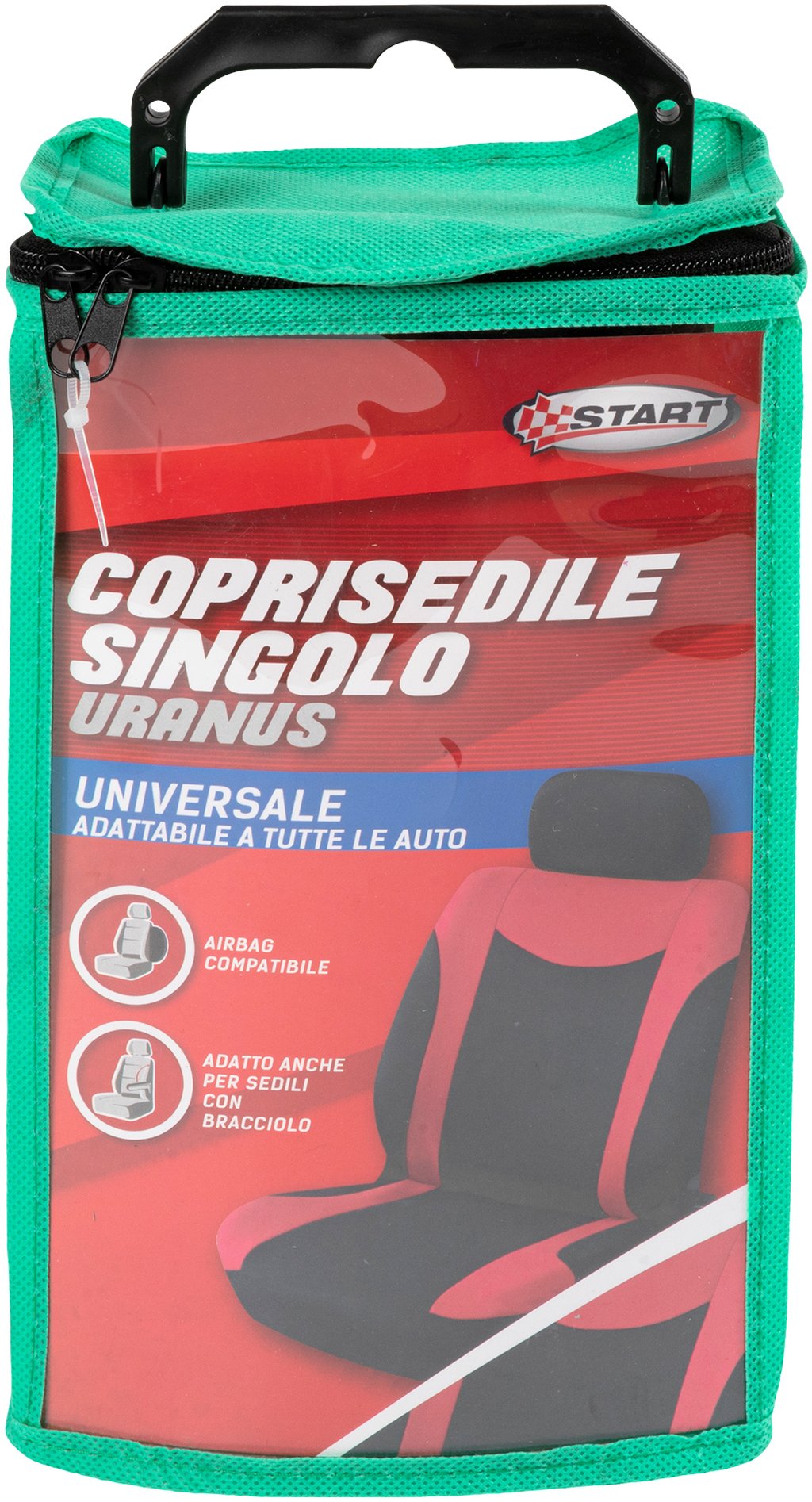 START Coprisedile singolo anteriore Uranus Nero/Rosso Accessorio Originale