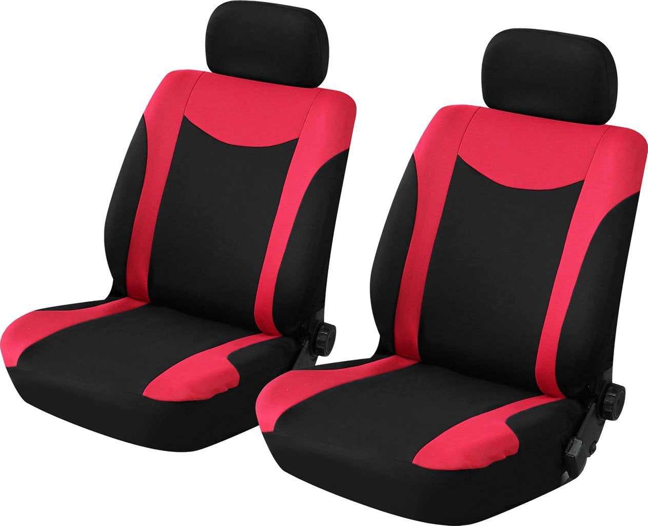 START Coppia Coprisedili Anteriori Uranus Nero/Rosso - Comfort e Stile per la