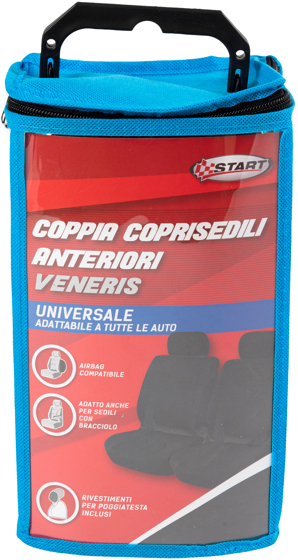 Coppia coprisedili anteriori Start Veneris colore Nero