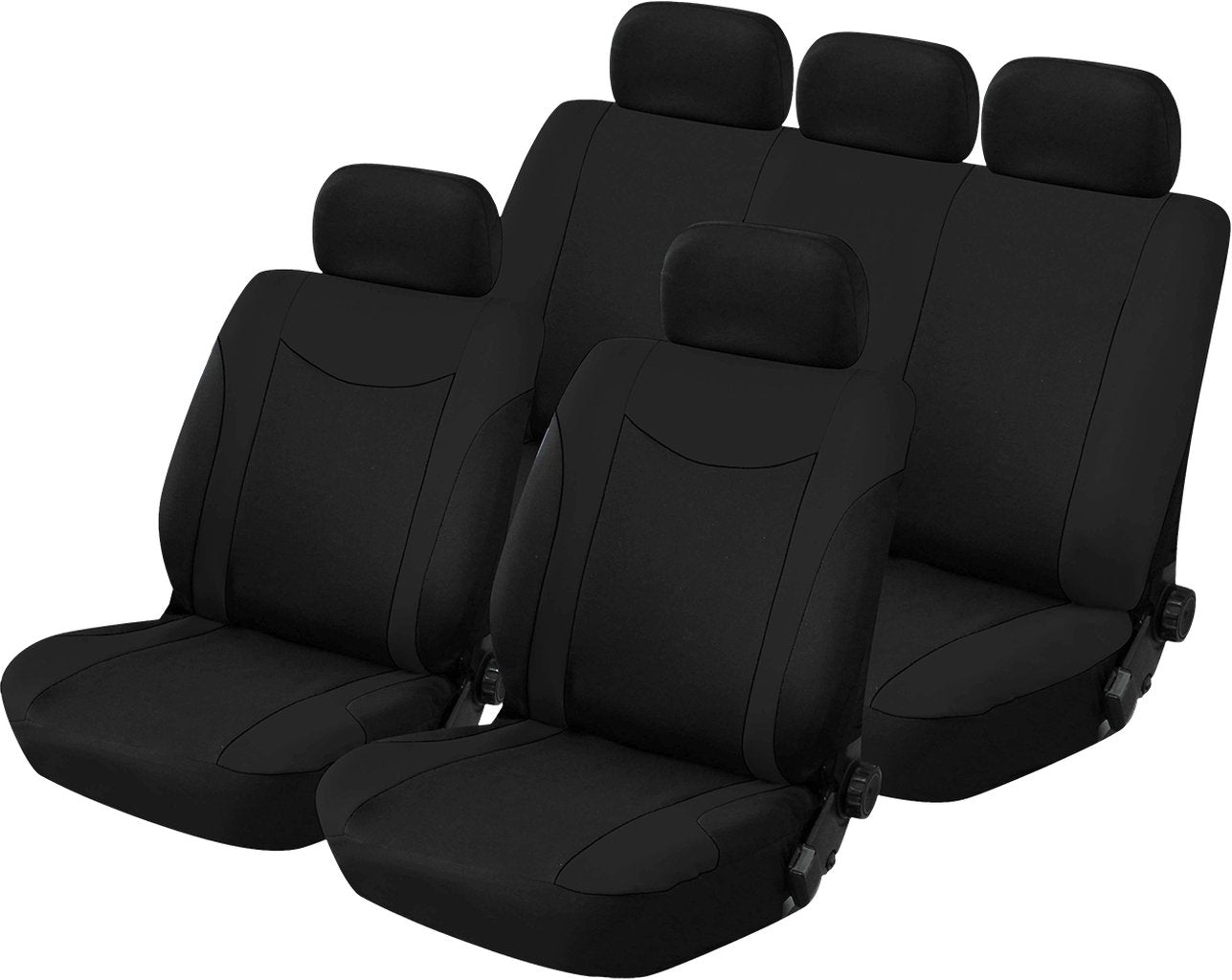 START Set completo coprisedili Veneris Nero per auto universale per tutte le