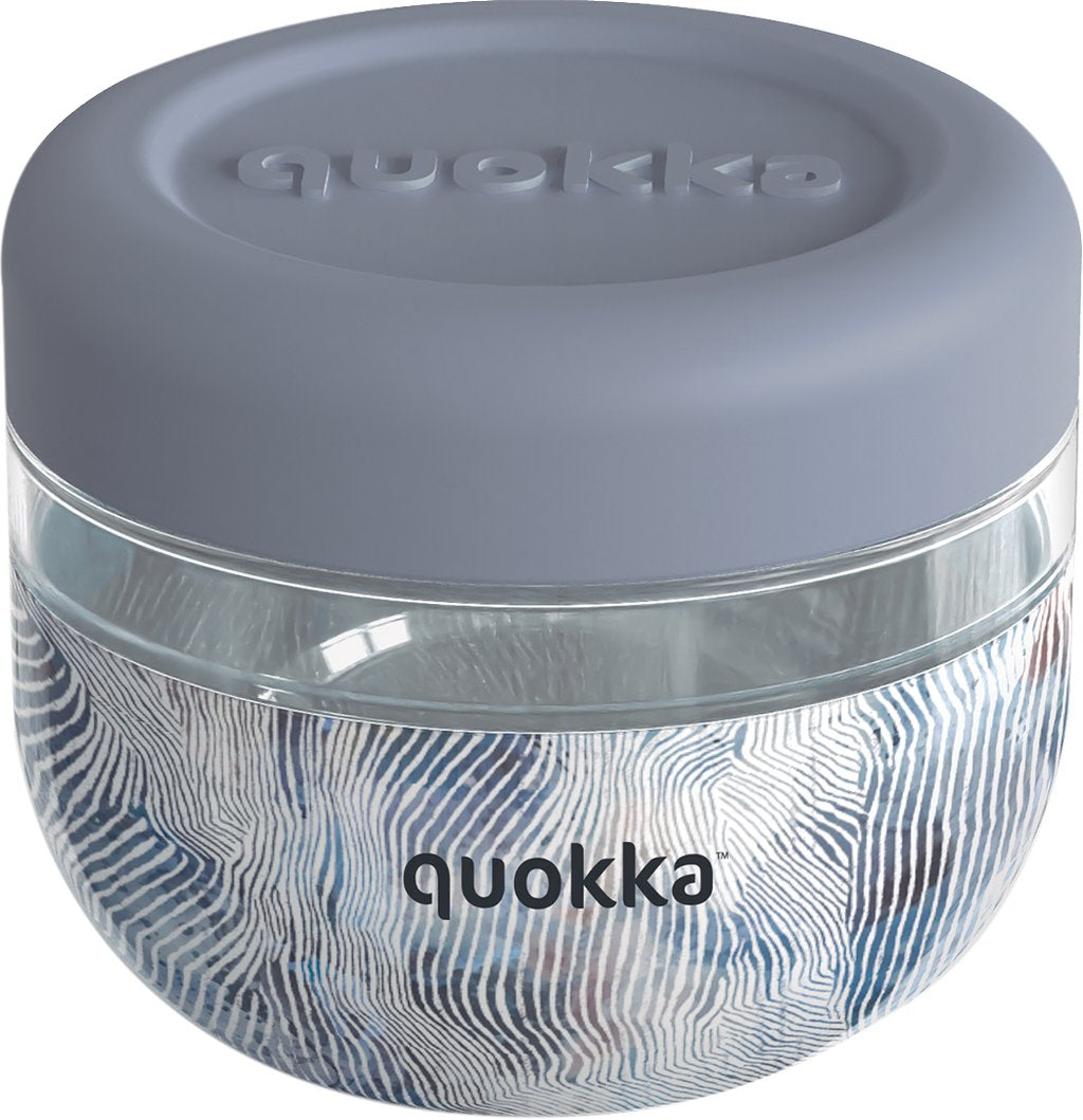 QUOKKA Contenitore Alimenti in plastica da 500 ml, con coperchio in silicone