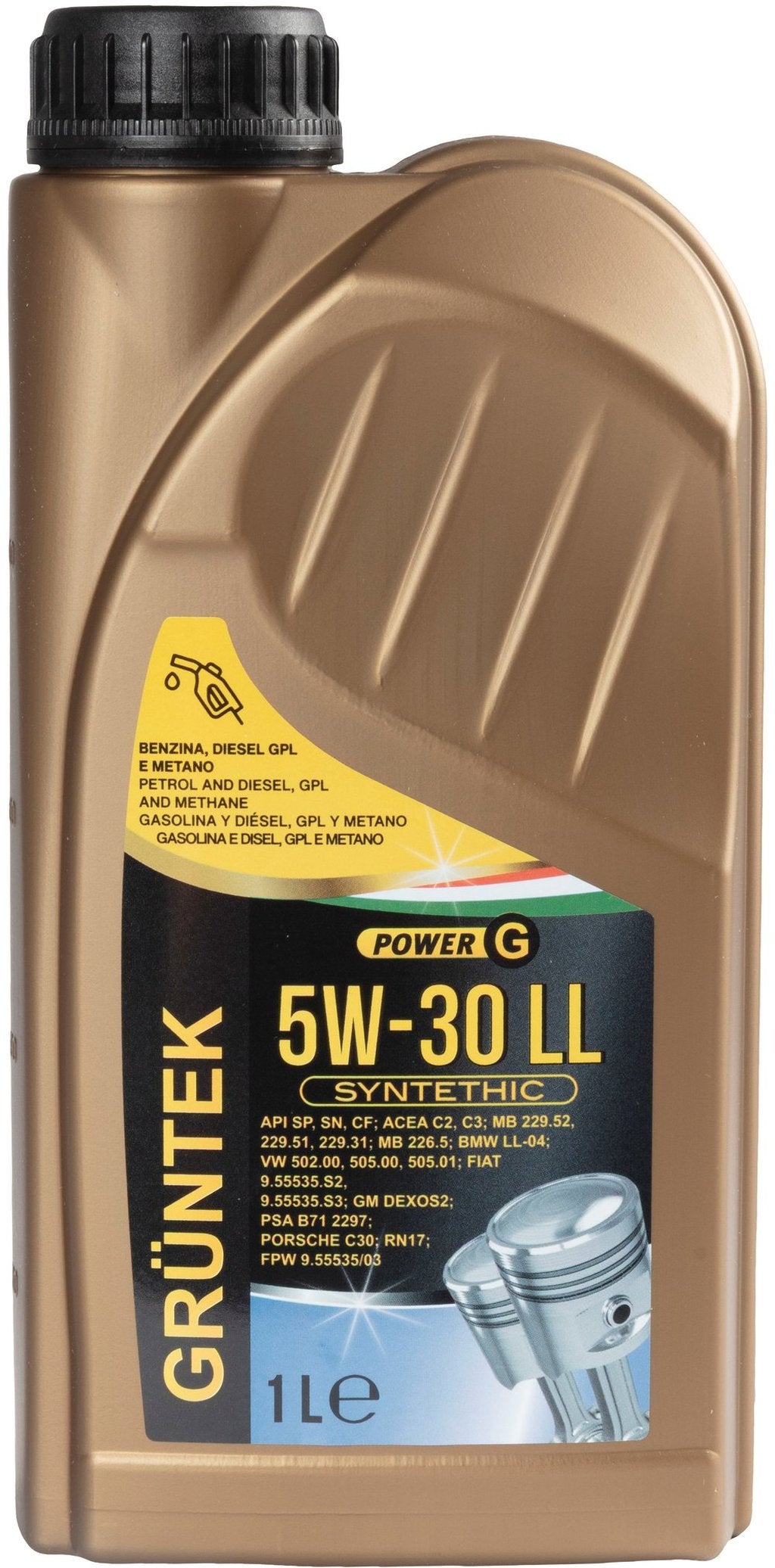 GRUNTEK OLIO 5W30 LL C3 1LT Accessorio Originale Uso Quotidiano