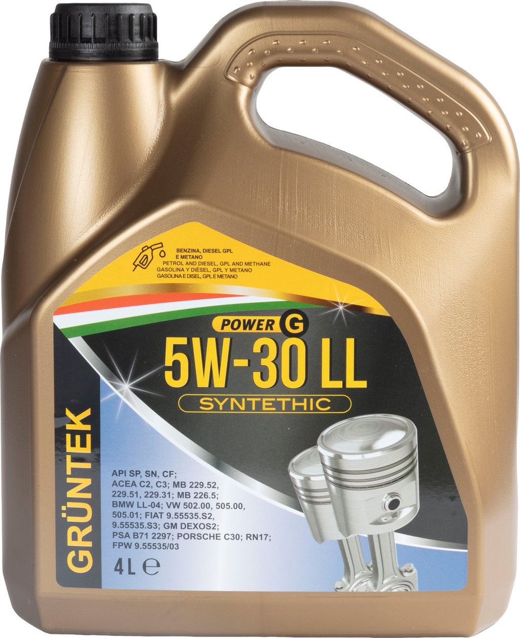 GRUNTEK OLIO 5W30 LL C3 4LT Accessorio Originale Uso Quotidiano