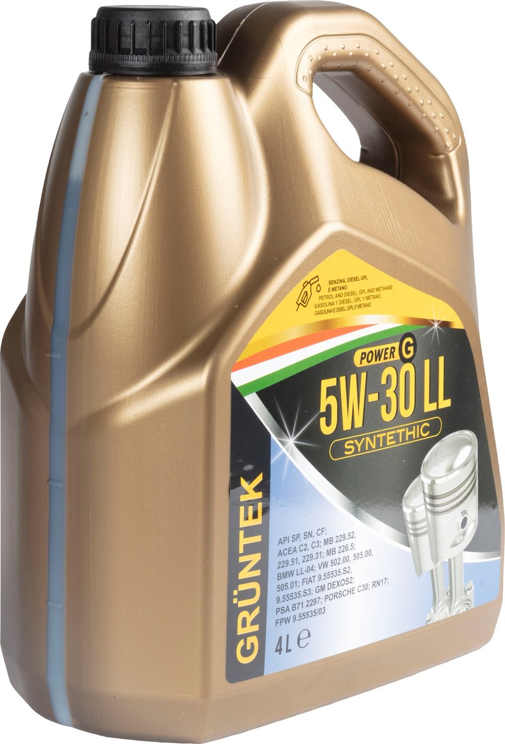 GRUNTEK OLIO 5W30 LL C3 4LT Accessorio Originale Uso Quotidiano