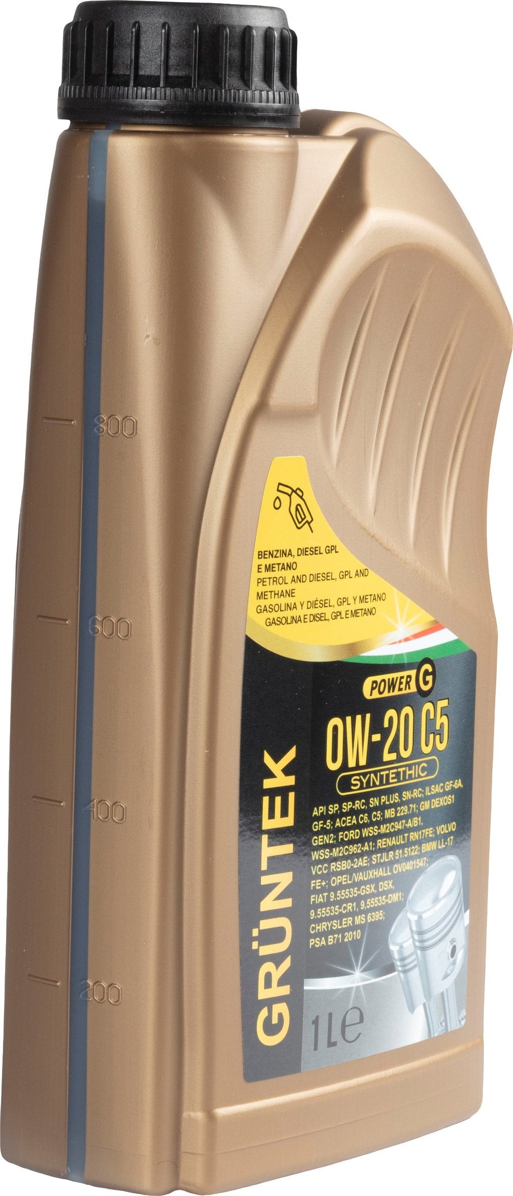 GRUNTEK OLIO 0W20 C5 1LT Accessorio Originale Uso Quotidiano