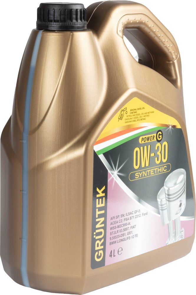 GRUNTEK 0W30 4L  Olio Motore Sintetico, Protezione e Prestazioni
