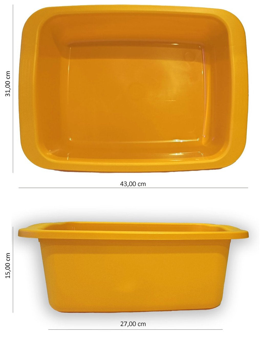 START Machiavelli catino rettangolare giallo Bacinella in plastica di capacit?