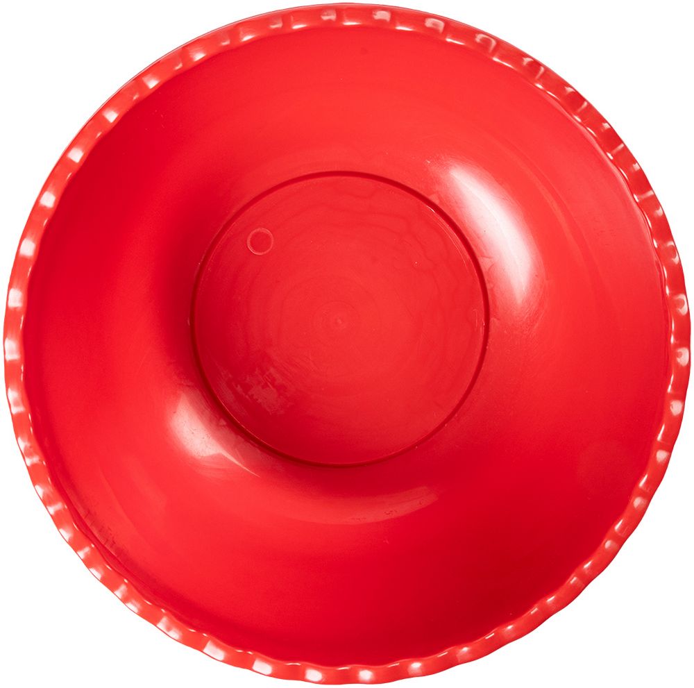 Recipiente insalatiera multiuso rotonda rossa. Ciotola con una capienza di 2.5 L