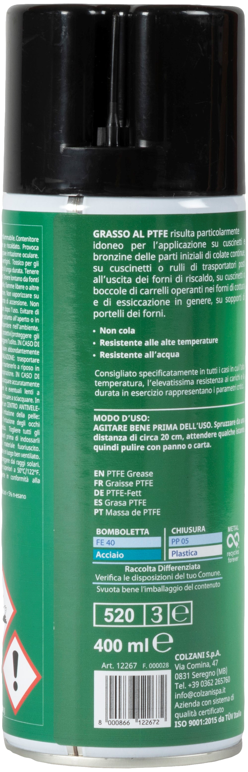 Spray grasso al PTFE 400 ml