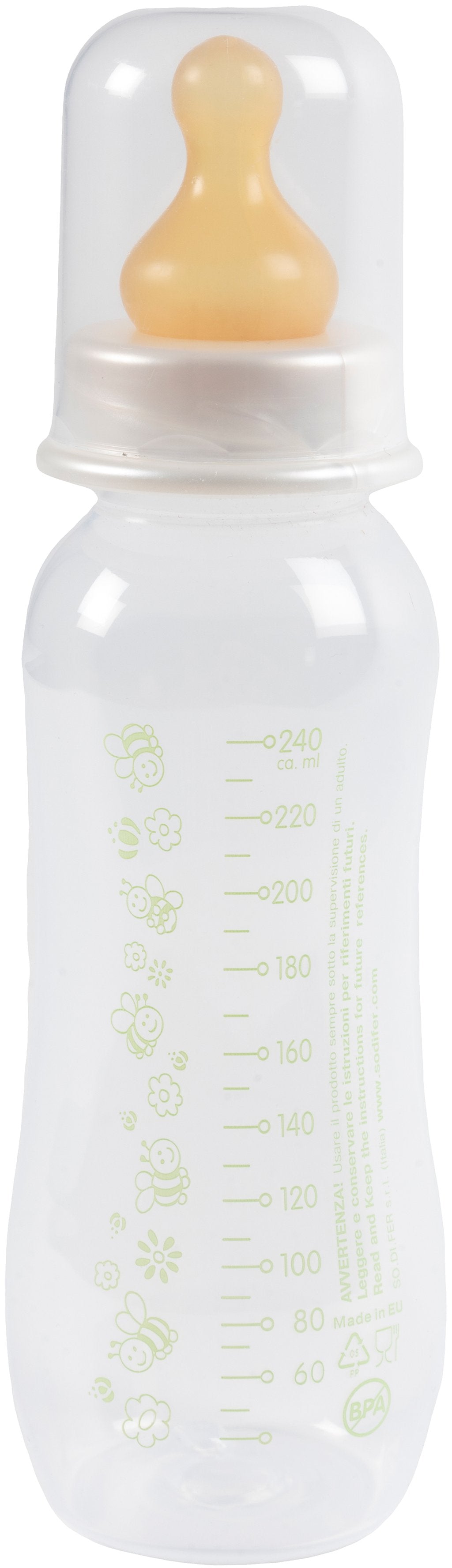 Biberon cilindrico per neonati Poupy da 240 ml