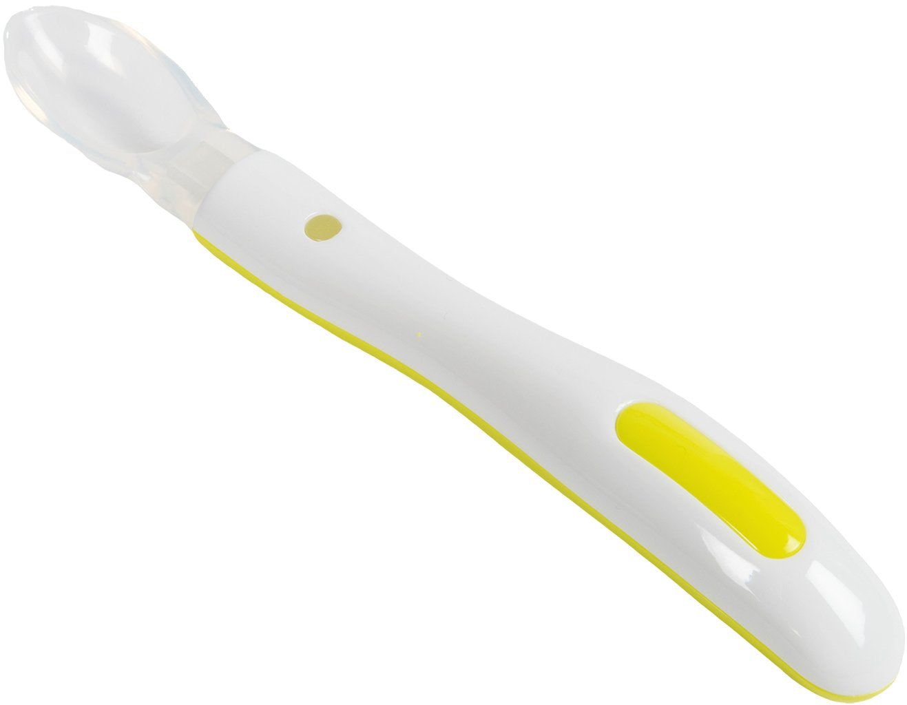 POUPY Cucchiaio prima pappa neonati in silicone, senza BPA, lavabile
