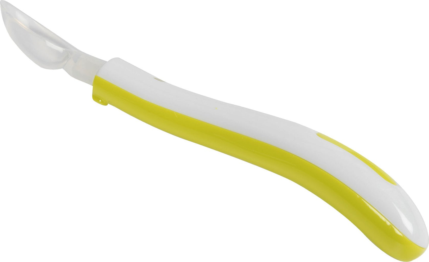 POUPY Cucchiaio prima pappa neonati in silicone, senza BPA, lavabile